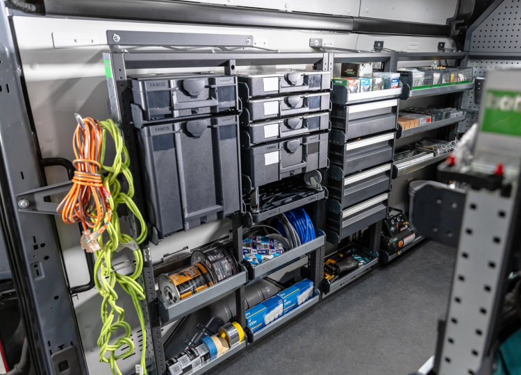 Bott interior van shelves accessories