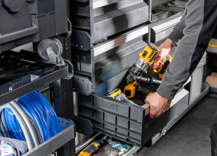 Bott interior van shelves accessories