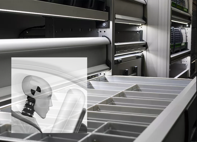 Bott van interior racking